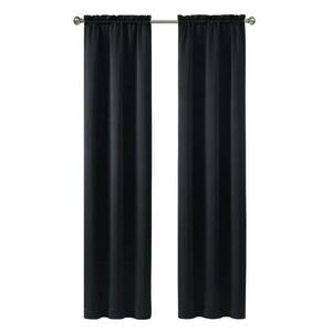Room Darkening Solid Black Curtain Panels (Set 2) 30” x 84” 🌙
